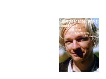 Julian Assange - powerpoint #2