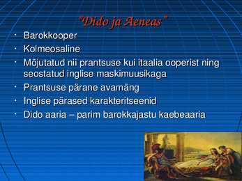 Barokk muusika Inglismaal #10