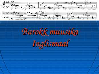 Barokk muusika Inglismaal