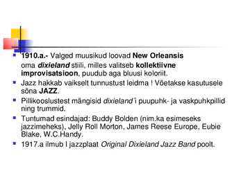 Jazzmuusika kokkuvõte #6