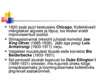 Jazzmuusika kokkuvõte #7