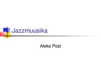 Jazzmuusika kokkuvõte