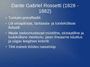 Inglise kunst 19-ja 20-sajandil #27