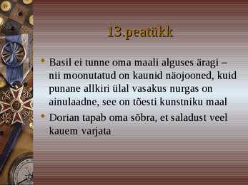 O Wilde-Dorian Gray portree-powerpointi esitlus #20