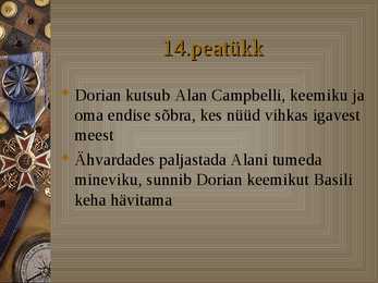 O Wilde-Dorian Gray portree-powerpointi esitlus #21