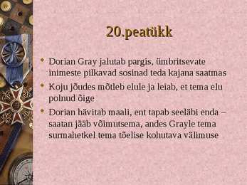 O Wilde-Dorian Gray portree-powerpointi esitlus #27