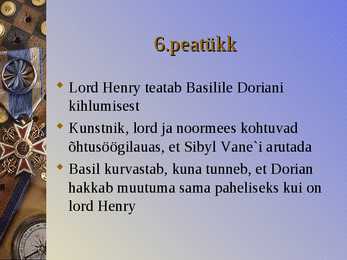 O Wilde-Dorian Gray portree-powerpointi esitlus #10
