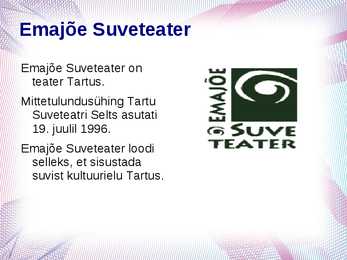 Eesti teatrid #4
