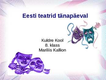 Eesti teatrid