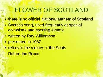 Presentation about Scotland National Symbols #5