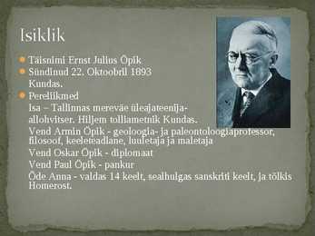 Ernst Öpik - Eesti astronoomiakoolkonna üks rajajaid #3