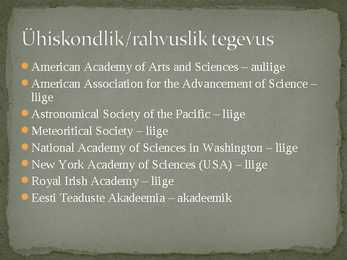 Ernst Öpik - Eesti astronoomiakoolkonna üks rajajaid #6