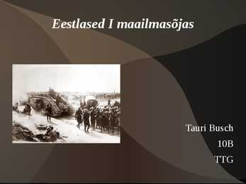 Eestlased 1-maailmasõjas