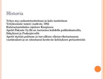 Apetit tooteesitlus- soome keeles- #2