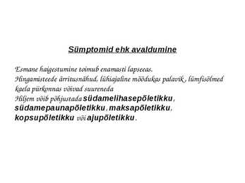 Olulisemad algloomade poolt põhjustatud haigused ja nende tekitajad #5