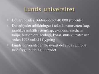 Rootsi Ülikoolid #6