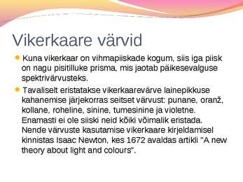 Vikerkaare powerpointi esitlus #8