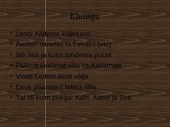 Ettekanne pühak- Eeva- #2