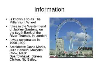 The London eye esitlus #4