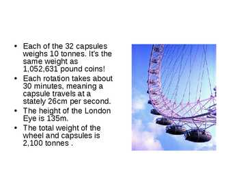 The London eye esitlus #10