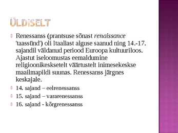 Renessanss- slaidid- #3