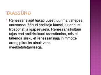 Renessanss- slaidid- #4