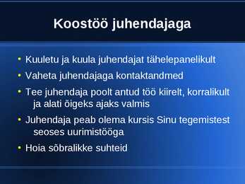 UURIMISTÖÖ alused #17