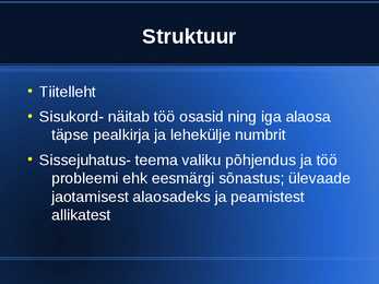 UURIMISTÖÖ alused #7