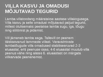 Lambavill- slaidid- #4
