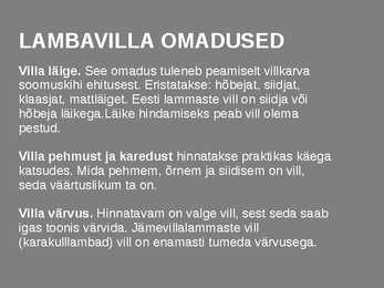 Lambavill- slaidid- #6