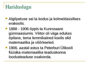 Viktor kingissepp #3