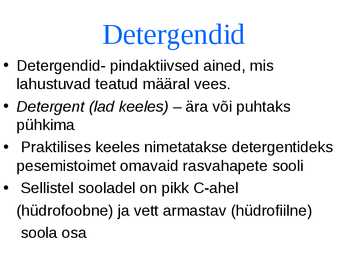 Detergendid #2