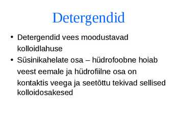 Detergendid #3