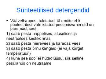 Detergendid #7