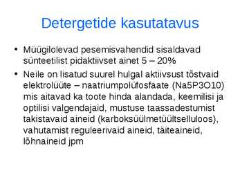 Detergendid #9