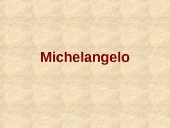 Michelangelo - slaidid