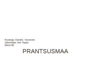 Prantsusmaa- slaidid-