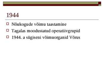 Eesti NSV valitsemine- slaidid- #2