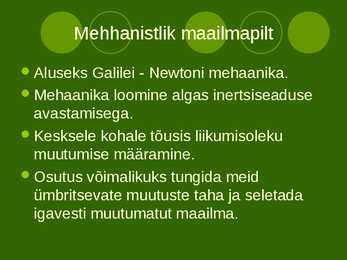 Mehaanika ajalugu #7