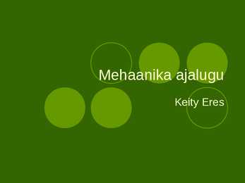 Mehaanika ajalugu