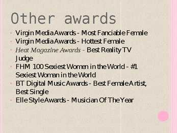 Cheryl Cole powerpoint esitus #11