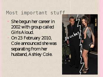 Cheryl Cole powerpoint esitus #3