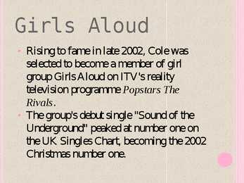 Cheryl Cole powerpoint esitus #4