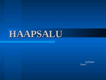 Haapsalu powerpoint