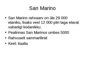 San Marino- slaidid- #7