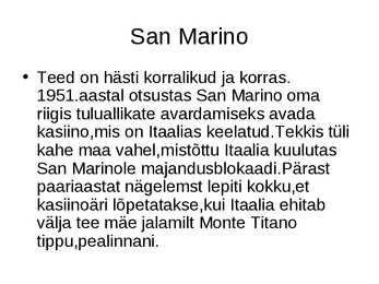 San Marino- slaidid- #10