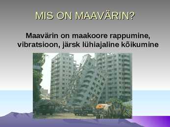 Maavärinad- slaidid- #2