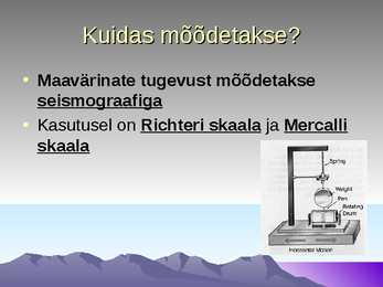Maavärinad- slaidid- #5