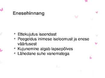 Laste enesehinnangu kujunemine- slaidid- #3