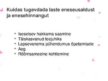 Laste enesehinnangu kujunemine- slaidid- #5